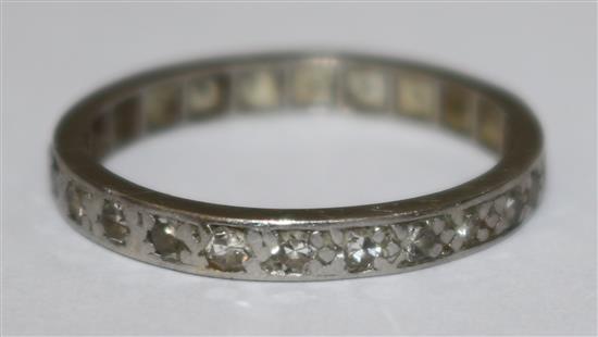 A diamond full eternity ring